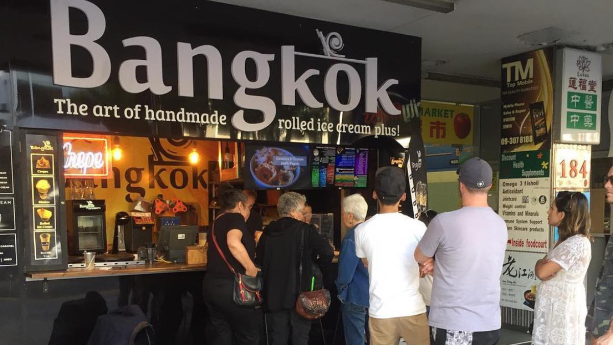 Bangkok Ice Cream Rolled Ice Cream Mix Menu with prices 