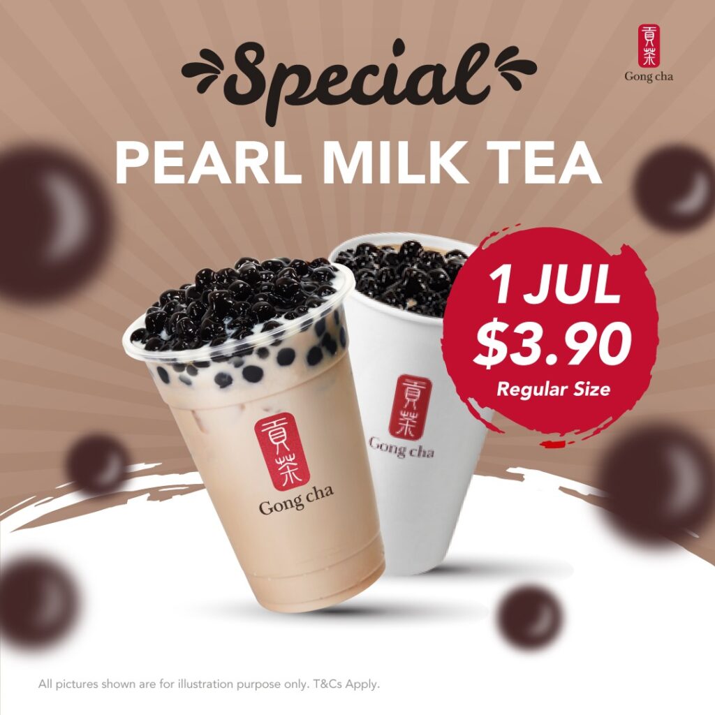Gong Cha Milk Tea Menu with prices
