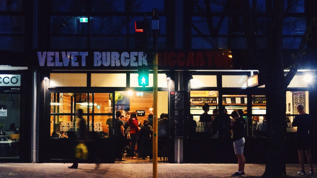 Velvet Burger Menu