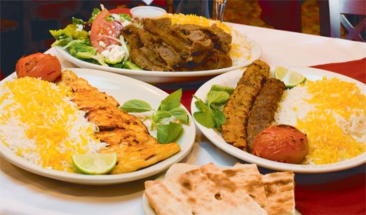 Persian Delight Extras Menu with prices